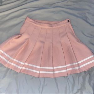 h&m // pink skirt